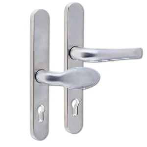 Image of Mila Supa Offset 92/62 PZ Weather Resistant Lever/Pad Handles - 240mm 210mm fixings