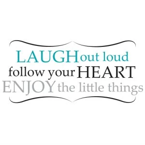 Image of Fine Decor Fine Decor Laugh Out Loud Wall Quote