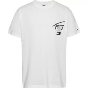 Image of Tommy Jeans Tjm Clsc Spray Signature Tee - White