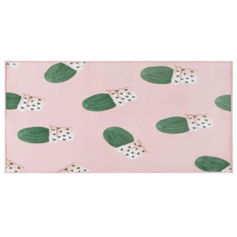 Image of Beliani Kids Rug Eldivan Pink 80 X 150 Cm
