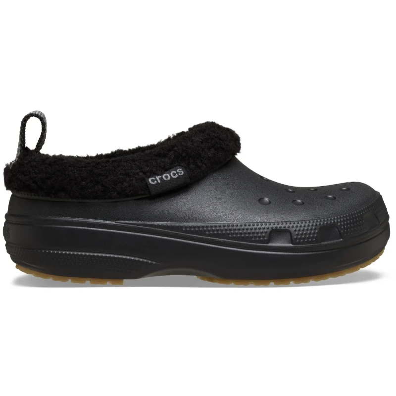 Image of Crocs Crocs Classic Lined Shorty in Black Size: 4 Black 4 Unisex 198445216084
