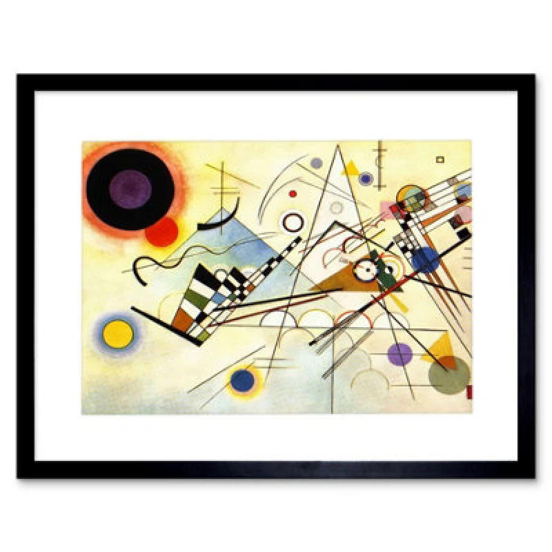 Image of Artery8 Kandinsky Composition Viii Home Decor 12X16" Framed Wall Art Print