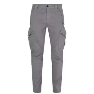 Image of CP COMPANY Garment Dyed Stretch Sateen Cargo Pants - Grey