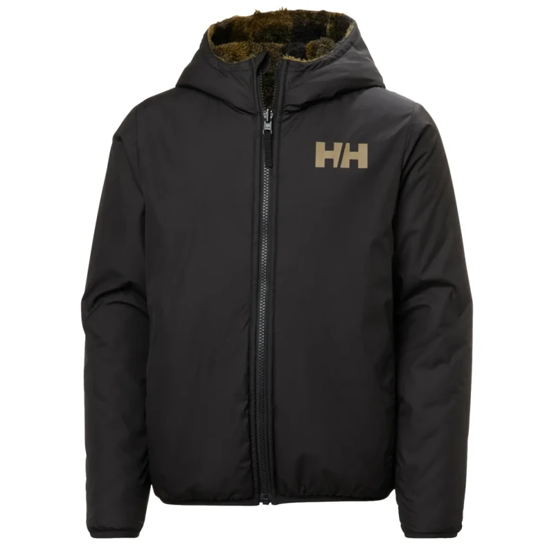 Image of Helly Hansen Reversible hooded fleece for kids Helly Hansen Champ Noir Unisex 14 ans
