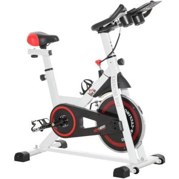 Image of Homcom - 8kg Flywheel Exercise Bike w/ Adjustable Height/Resistance & LCD Monitor