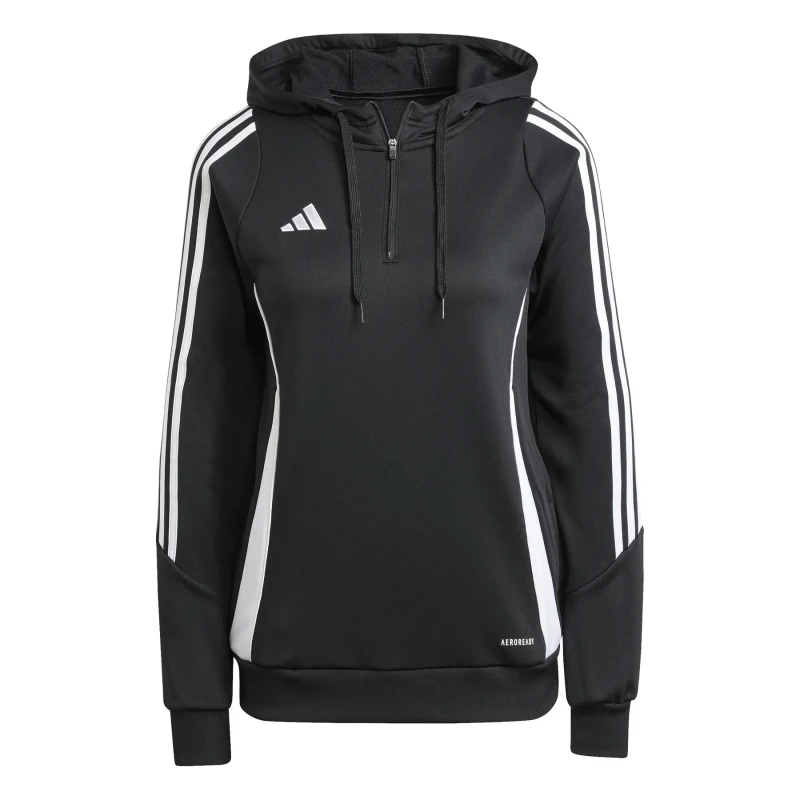 Image of Adidas Womens training hoodie adidas Tiro 24 Noir Female S