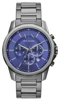 Image of Armani Exchange AX1731 Blue Dial Chronograph Gunmetal Watch