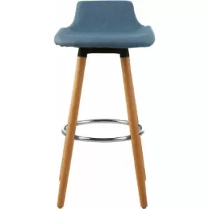 Image of Stockholm Blue Bar Stool - Premier Housewares