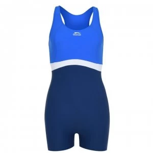 Image of Slazenger Boyleg Swimsuit Ladies - Navy