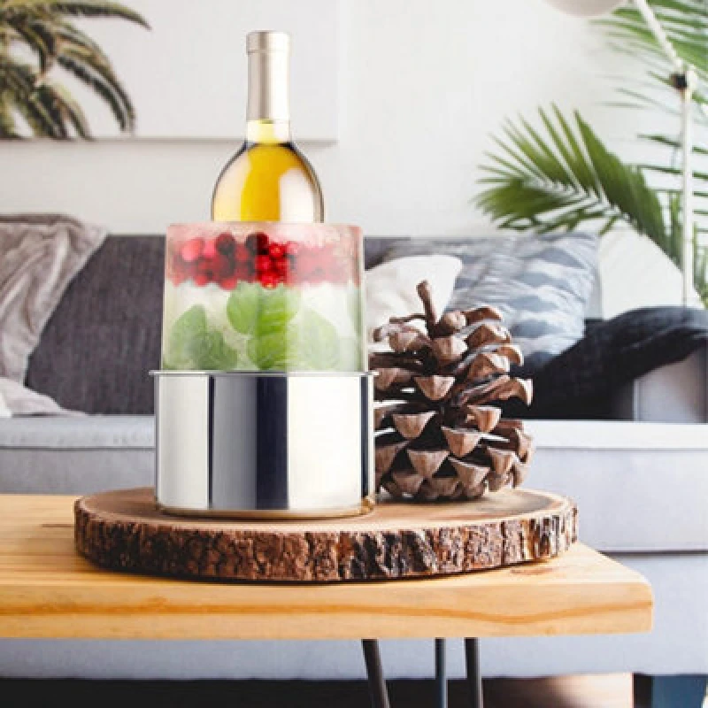 Image of Final Touch Stainless Steel Ice Bottle Chiller Multi unisex