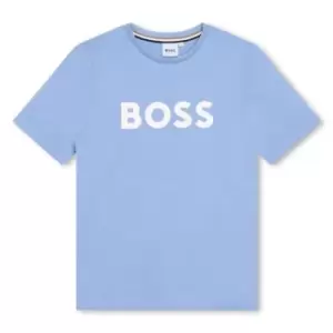 Image of Boss Large Logo T-Shirt Juniors - Blue