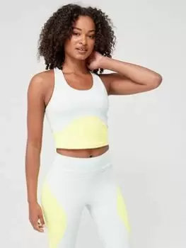 Image of adidas Train HIIT Crop Tank Top - Light Green, Light Green Size M Women