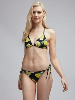 Image of Dorothy Perkins Floral Print Brief - Black