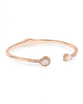 Image of Jon Richard Rose Gold Open Cuff Bangle