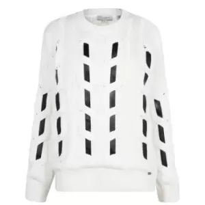 Image of Ted Baker Deserey Cable Knit - White