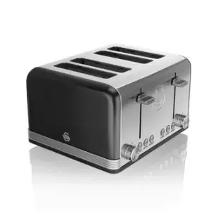 Image of Swan ST19020BN 4 Slice Retro Toaster