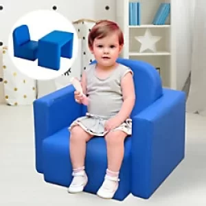 Image of Homcom Kids Sofa Blue 380 x 48 mm