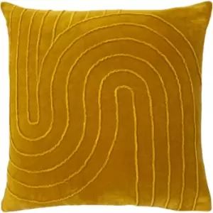 Image of furn. Mangata Soft Velvet Cushion 45x45cm Ochre - Ochre