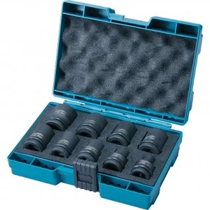 Image of Makita 9 Piece 12 Drive Impact Socket Set 12
