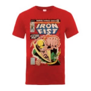 Image of Marvel Comics Iron Fist Die By My Hand Mens Red T-Shirt - M - Red