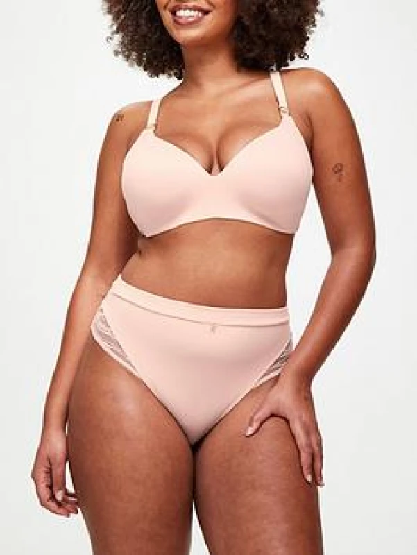 Image of KBX Womens Charlotte Padded Non Wire Bra in Pale Pink Size: 34C Pale Pink Female 34C
