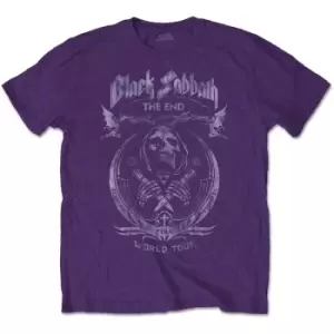 Image of Black Sabbath - The End Mushroom Cloud Unisex Small T-Shirt - Purple