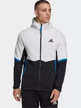 Image of adidas Designed for Gameday Full-Zip Jacket, White, Size S, Men