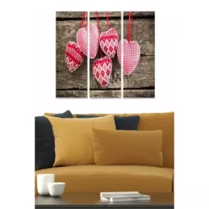 Image of MDF140895 Multicolor Decorative MDF Painting (3 Pieces)
