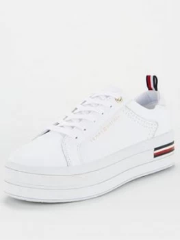 Image of Tommy Hilfiger Modern Flatform Trainer - White