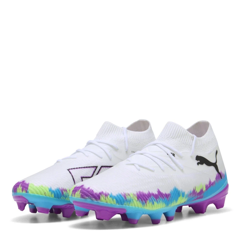 Image of Puma FUTURE 8 MATCH Womens Artificial Ground Football Boots White/Multi female 3 (35.5)