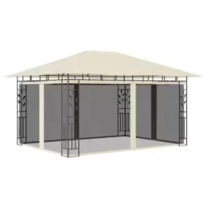 Image of Vidaxl Gazebo With Mosquito Net 4X3X2.73 M Cream 180 G/M²
