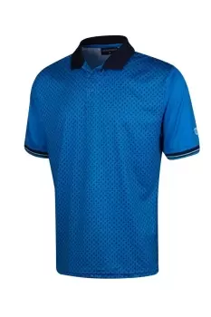 Image of Diamond Print Golf Polo Shirt