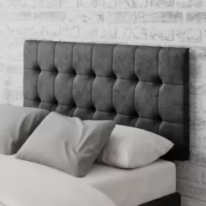 Image of Sinatra Mirazzi Velvet Headboard Black