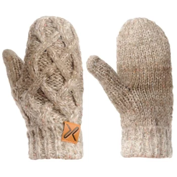 Image of Extremities Ombre Donegal Mitts - Beige
