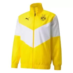 Image of 2021-2022 Borussia Dortmund Pre Match Jacket (Yellow)