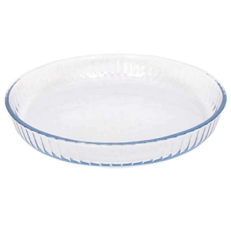 Image of Argon Tableware Optical Round Glass Oven Dish - 32Cm X 32Cm