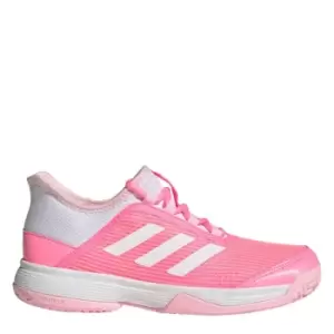 Image of adidas Adizero Club Tennis Shoes Kids - Beam Pink / Cloud White / Clea