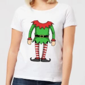 Image of Elf Womens T-Shirt - White - 4XL