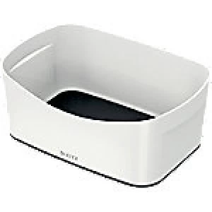 Image of Leitz Storage Tray WOW 52571095 White, Black Plastic 24.6 x 16 x 9.8cm 1