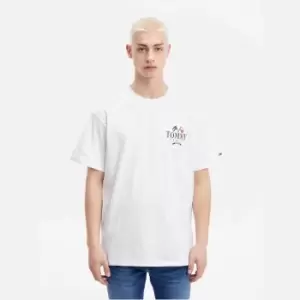 Image of Tommy Jeans Modern Prep Back Logo Cotton T-Shirt - S