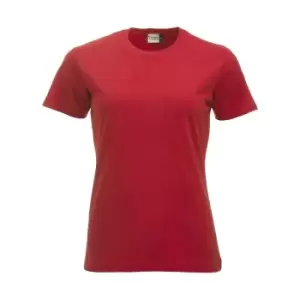 Image of Clique Womens/Ladies New Classic T-Shirt (S) (Red)