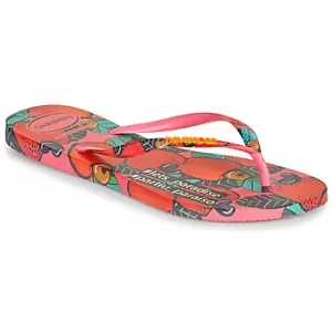 Image of Havaianas SLIM SUMMER womens Flip flops / Sandals (Shoes) in Pink / 3,4 / 5,7.5,1 / 2 kid