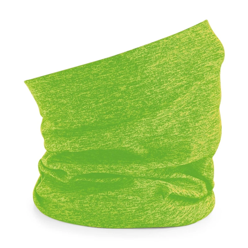 Image of Beechfield Beechfield Men Morf Spacer Marl Neck Warmer in Green Green One Size Male 5059699842632