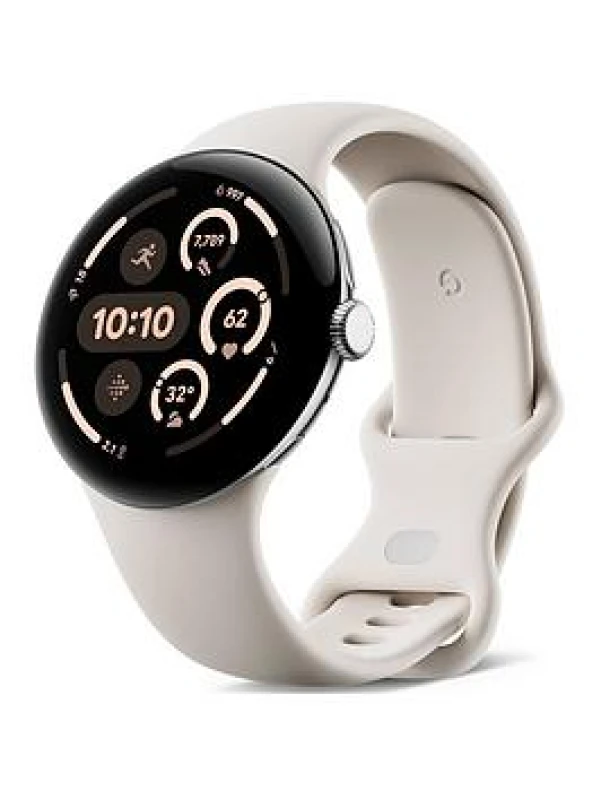 Image of Google Pixel Watch 3 45mm WiFi - Silver/Porcelain GA05736-DE