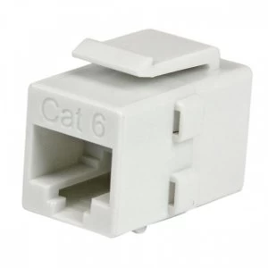 Image of StarTech White Cat 6 RJ45 F-F Keystone Jack Network Coupler