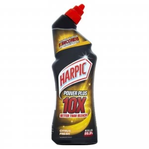 Image of Harpic Power Plus Toilet Cleaner Citrus 750ml Hydrochloric Acid