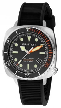 Image of Briston Clubmaster Diver Pro Steel Black Rubber Strap Watch