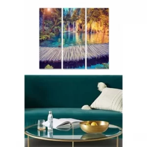 Image of MDF267769889 Multicolor Decorative MDF Painting (3 Pieces)