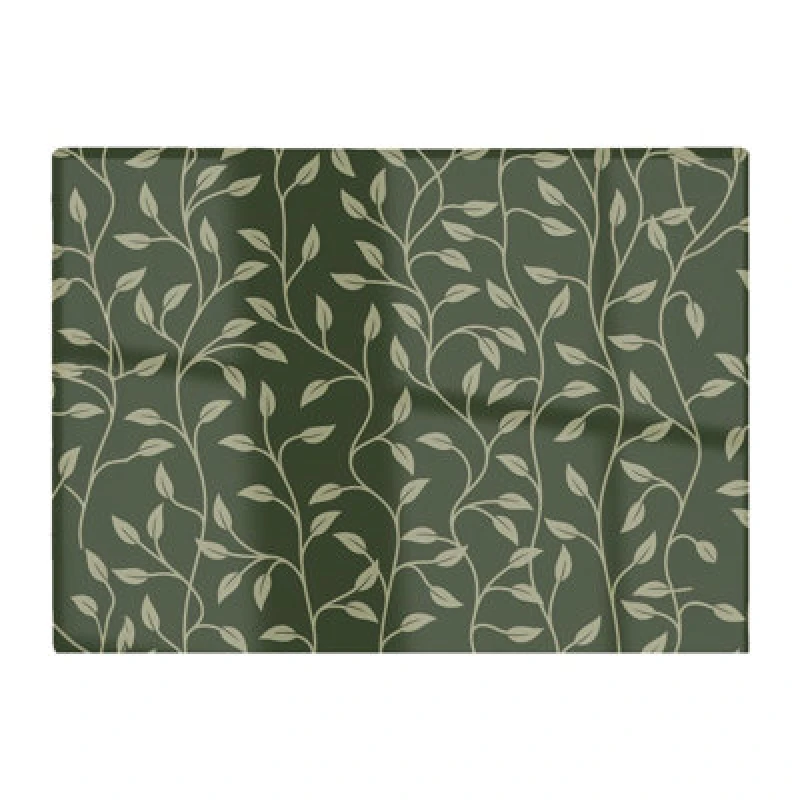 Image of Warren Reed Designer Green Shrub With Leaves Glass Chopping Board