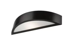 Image of ntegrated LED Wall Light Wenge, 1x E27
